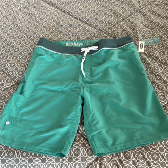Old Navy Men's Teal Board Shorts - Picture 1 of 3
